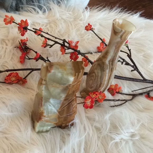 💞Set of 2 carved stone pices💞 - Picture 2 of 8